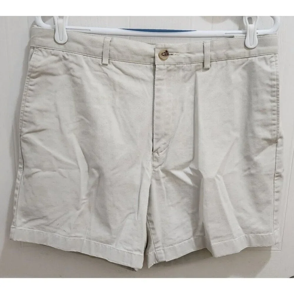 Lot of 3 Lands' End Traditional Fit Chino Shorts Size‎ 34 100% Cotton